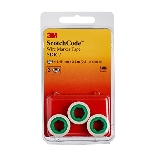3M ScotchCode SDR-7 Kabelmarkierer Nachfüllrollen, Ziffer 7 (3-er Pack) von 3M