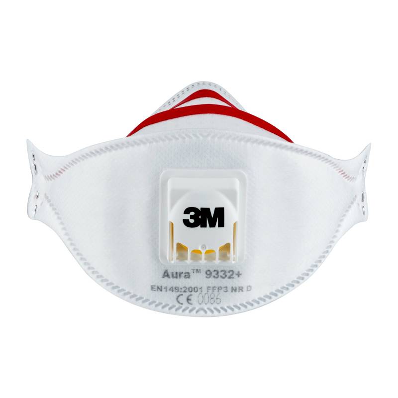 3M FFP3-Atemschutzmaske '9332+' mit Ventil 2 Stück von 3M