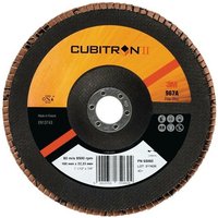3M Fächerscheibe Cubitron™ II 967A Ø 125 mm Körnung 40+ flach INOX Keramikkorn CO von 3M