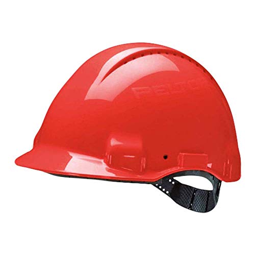 3M G30CUR Peltor Schutzhelm G3000C, ABS, Helm Innenausstattung mit Kunststoff SchWeißband und Pinnlock Verschluss, belüftet, Rot von 3M