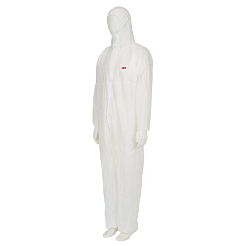 3M Herren Disposable jumpsuit Wit 3M Schutzanzug 4500 wei Gr L Kategorie I, Weiß, L EU von 3M