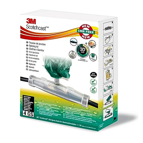 3M Kabelmuffen-Set, 1 → 5-adrig, Gerade Gelenktyp, für 6 → 16mm² Leiter, harzgefüllt, 230 x 38 x 71mm, Packung a 10 Stück von 3M