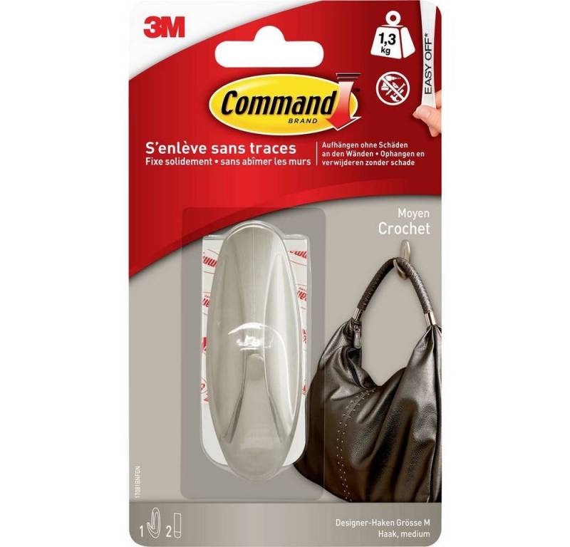 3M Klebehaken Command™ Medium Designer-Haken in -Look 17081BNFGN, 1.3 kg von 3M