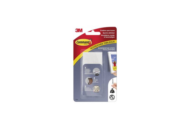 3M Klebehaken CommandT Bilder-Montage Strips 17206FGN GrL 8 Stück. von 3M