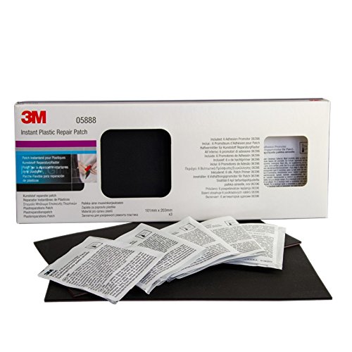 3M Kunststoff Reparaturpflaster 05888, Flexibles Kunststoffpflaster Kit, 203mm x 101mm (3 Pflaster, 6 Haft) von 3M