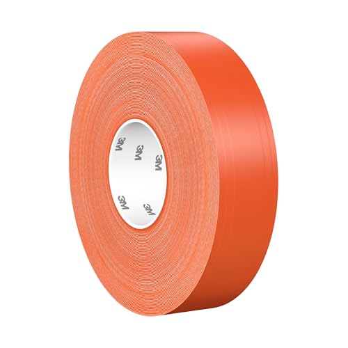 3M Langlebiges Bodenmarkierungsband 971, Orange, 50.8 mm x 32.9 m, 0.43 mm, Einzeln verpackt zur bequemen Entnahme von 3M