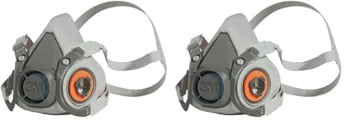 3M Mehrweg-Halbmaske 6300L (Maskenkörper ohne Filter), Größe L, Atemschutz, 1 Stück (Packung mit 2) von 3M