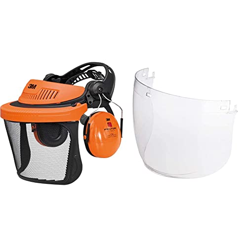 3M PELTOR G5V5CH51 G500 Gesichtsschutz und Gehörschutzkombination, Orange,36 & 5F-11 Klarvisier Polycarbonat 3M PELTOR G5V5CH51 G500 Gesichtsschutz und Gehörschutzkombination, Orange,36 & 5F-11 Klarvisier Polycarbonat von 3M