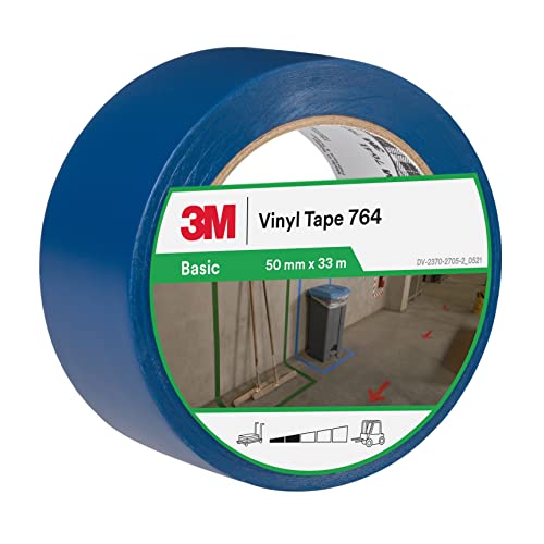 3M PVC-Klebeband 764i, blau, 50 mm x 33 m, Blau von 3M