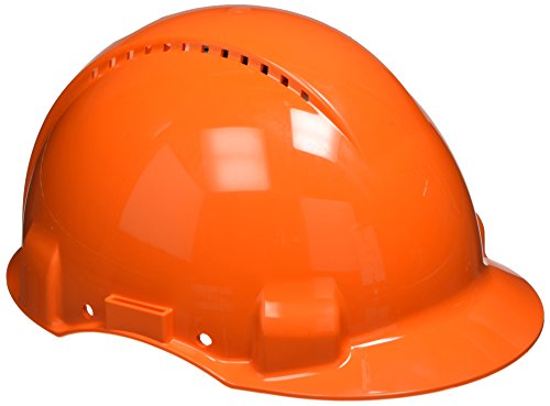 3M Schutzhelm, Uvicator, Pinlock-Verschluss, belüftet, Lederschweißband, Orange, G3000DUV-OR von 3M