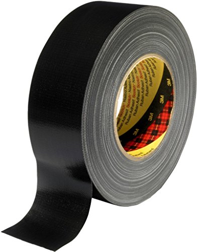 3M Premium Gewebeklebeband 389, schwarz, 100 mm x 50 m (1-er Pack) von 3M