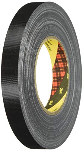 3M Premium Gewebeklebeband 389, schwarz, 19 mm x 50 m (1-er Pack) von 3M