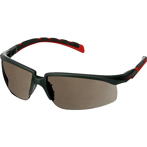 3M S2002SGAF-RED Schutzbrille mit Antibeschlag, Antikratz-Schutz Rot, Grau DIN EN 166, Multicolor, Universal von 3M
