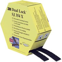 3M - SJ354X Dual Lock Klettband zum Aufkleben Pilzkopf (l x b) 7500 mm x 25 mm Schwarz 1 Paar von 3M