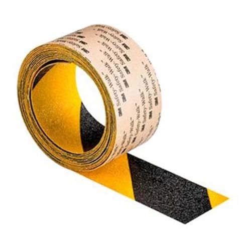 3M Safety-Walk 613 Rutschfestes Allzweckband, Schwarz/Gelber Streifen, 25.4mm x 18.3m, 4 Stück von 3M