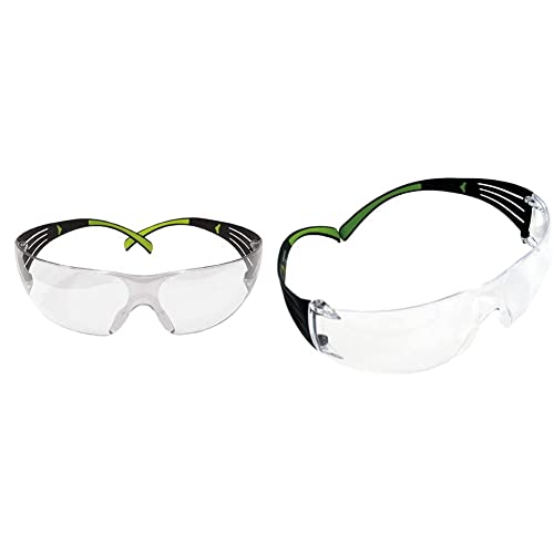 3M Schutzbrille SecureFit sf410as Sicherheit Gläser, kratzfest, I/O Spiegel Objektiv & Schutzbrille SF401AF, klar – Arbeitsschutzbrille mit Anti-Fog- & Anti-Scratch-Beschichtung von 3M