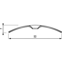 3M - Schwelle zum Anschrauben 50mm L.2,70m Inox - 22 00 11 von 3M
