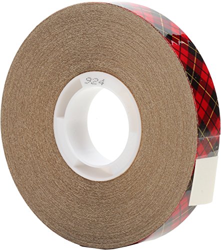 3M Scotch 924 ATG Tape: 1/2 in. x 36 yds. (Clear Adhesive on Tan Liner) by von 3M