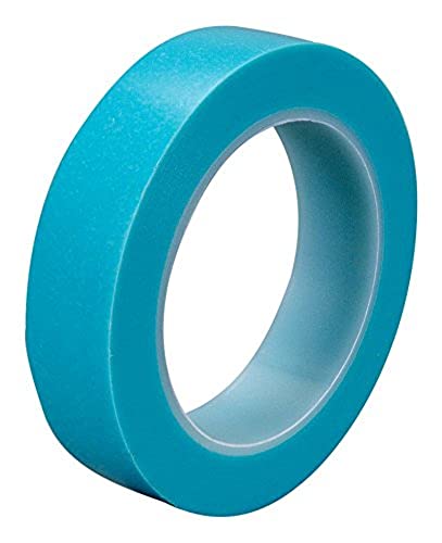 3M Scotch Hochtemperatur-Farblinienband, 4737 T, 12,7 mm x 33 m, 0,13Mm, Blau/Transparent (72-er Pack) von 3M