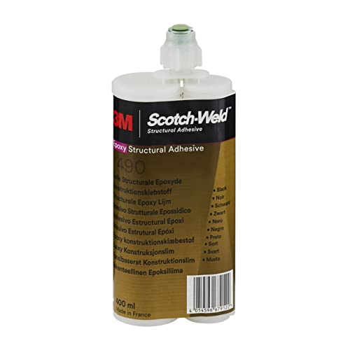 3M Series DP490 Scotch-Weld Epoxy Adhesive, 400 mL, Black, Pack of 6 von 3M