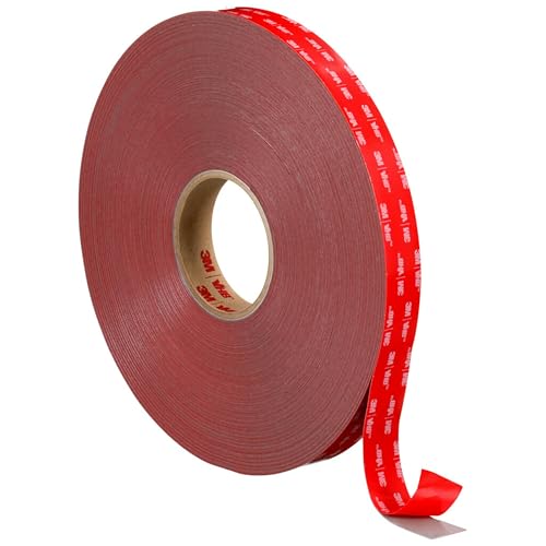 3M VHB Klebebänder, 4991 F, 25 mm x 16,5 m, 2,3mm, Grau, Schutzabdeckung: Folie (3-er Pack) von 3M VHB