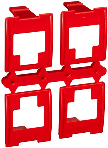 3M VOLPCCR Farbkennzeichnungen für RJ45 Patchpanels, Rot (8-er Pack) von 3M