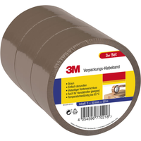 Verpackungs-Klebeband, Braun - 3er-Set von 3M