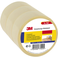 Verpackungs-Klebeband, Transparent - 3er-Set von 3M