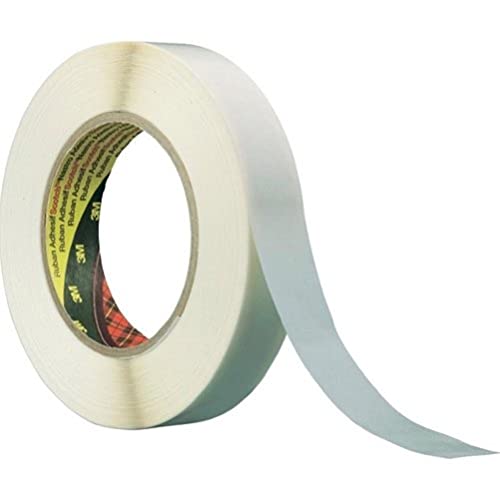 3M doppelseitiges Klebeband mit Papiervlies-Träger, 9040, 19 mm x 50 m, 0,1 mm, Cremefarben (48-er Pack) von 3M