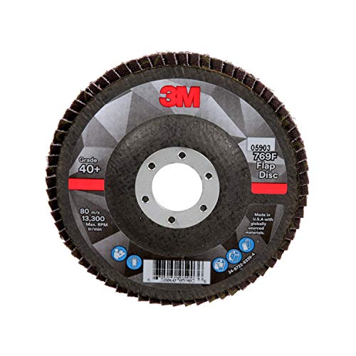 3MTM Flap Disc 769F, 05903, T27, 4 1/2" x 7/8" 40+, 10 Stück pro Koffer von 3M