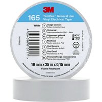 3M - Temflex™ 165 165WH6E Isolierband Temflex™ 165 Weiß (l x b) 25 m x 19 mm 1 St. von 3M