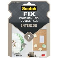 3M - Doppelseitiges Montageklebeband für den Innenbereich, 19 mm x 5 m, max. 7 kg von 3M
