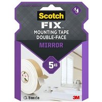 3M - Doppelseitiges Spiegelmontageband, 19 mm x 5 m, max. 5 kg von 3M