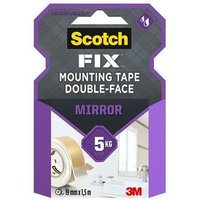 Doppelseitiges Spiegelmontageband, 19 mm x 1,5 m, max. 5 kg von 3M