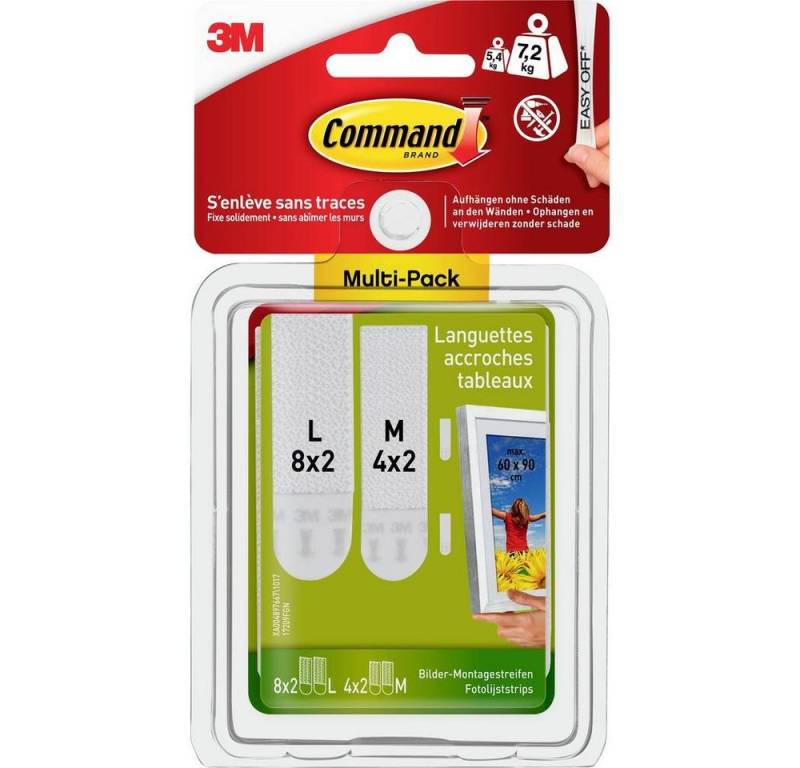 3M Klebehaken Command™ Bilder-Montage Strips M und L, lösbar von 3M