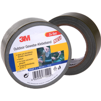 Outdoor-Gewebe-Klebeband, schwarz/ silber- 2er-Set von 3M