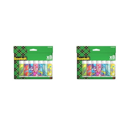 Scotch Permanent-Klebestift, 8g, 8 Stifte/Packung - Sicherer und Kinderfreundlicher Kleber für Kunst und Bastelarbeiten, Starker Klebstoff für Schule & Bürobedarf, verschiedene, nicht wählbare Motive Scotch Permanent-Klebestift, 8g, 8 Stifte/Packung - Sicherer und Kinderfreundlicher Kleber für Kunst und Bastelarbeiten, Starker Klebstoff für Schule & Bürobedarf, verschiedene, nicht wählbare Motive von 3M