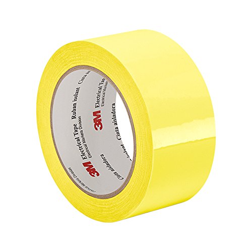 TapeCase 1350F-1Y 4,8 cm x 2,9 m gelbe Polyesterfolie 3M Flammenhemmendes Klebeband 1350F-1, 266 Grad F Leistungstemperatur, 0,0025 Zoll Dicke, 72 Yd. Länge: 4,5 cm von 3M