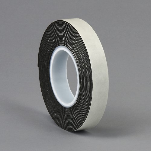 TapeCase 3/4-5-4462B 4462B Schaumstoff-Klebeband, 1,9 cm x 1,27 m, Schwarz von 3M