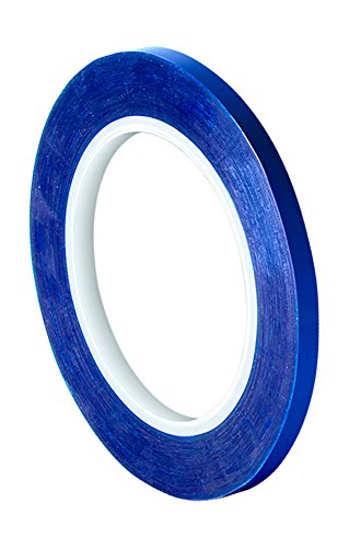 TapeCase 8902 Klebeband aus Polyester/Silikon, 3 mm x 2 m, Blau von TapeCase