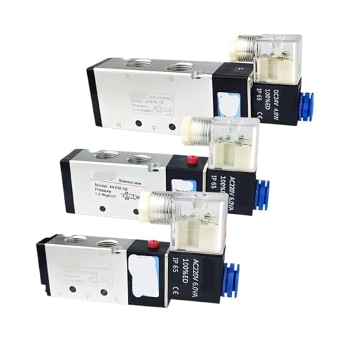 3MOG7Y1 4V210-08/4V310-10/4V410-15 Luftventil, 2 Positionen, 5 Anschlüsse, 5-Wege-Steuerung, elektromagnetisch, DC12 V, DC24 V, AC110 V, AC220 V 3MOG7Y1 4V210-08/4V310-10/4V410-15 Luftventil, 2 Positionen, 5 Anschlüsse, 5-Wege-Steuerung, elektromagnetisch, DC12 V, DC24 V, AC110 V, AC220 V von 3MOG7Y1
