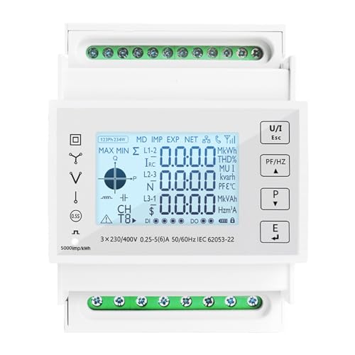 3MOG7Y1 Bidirektionaler dreiphasiger intelligenter Modbus RS485-Multifunktions-Energiezähler for die DIN-Schiene 3MOG7Y1 Bidirektionaler dreiphasiger intelligenter Modbus RS485-Multifunktions-Energiezähler for die DIN-Schiene von 3MOG7Y1