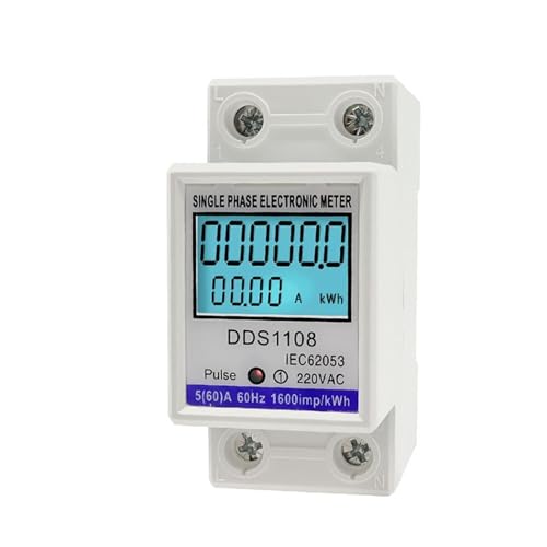 3MOG7Y1 KWh Spannung Strom Stromverbrauch Zähler Elektrische Wattmeter 220V Din-schiene Einphasig LCD Digital Energie Meter von 3MOG7Y1