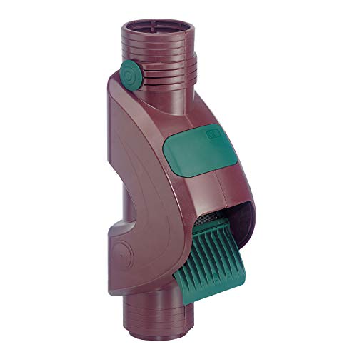 Regenwasserfilter Laubabscheider Rainus braun für Blechfallrohre mit 80 mm und 100 mm Durchmesser. Verhindert das Zusetzen und Verstopfen von Fallrohren durch Grobschmutz wie Laub und Moos. von 3P Technik Filtersysteme