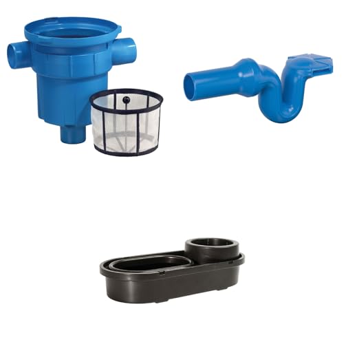 Regenwasserfilter Zisternenfilter 3P Spar-Set GF mit Kunststoffsieb für den Einbau in die Zisterne oder Kunststoffzisterne, Anschluss DN100, Höhenversatz 0 cm. Für die Regenwassernutzung im Garten von 3P Technik Filtersysteme