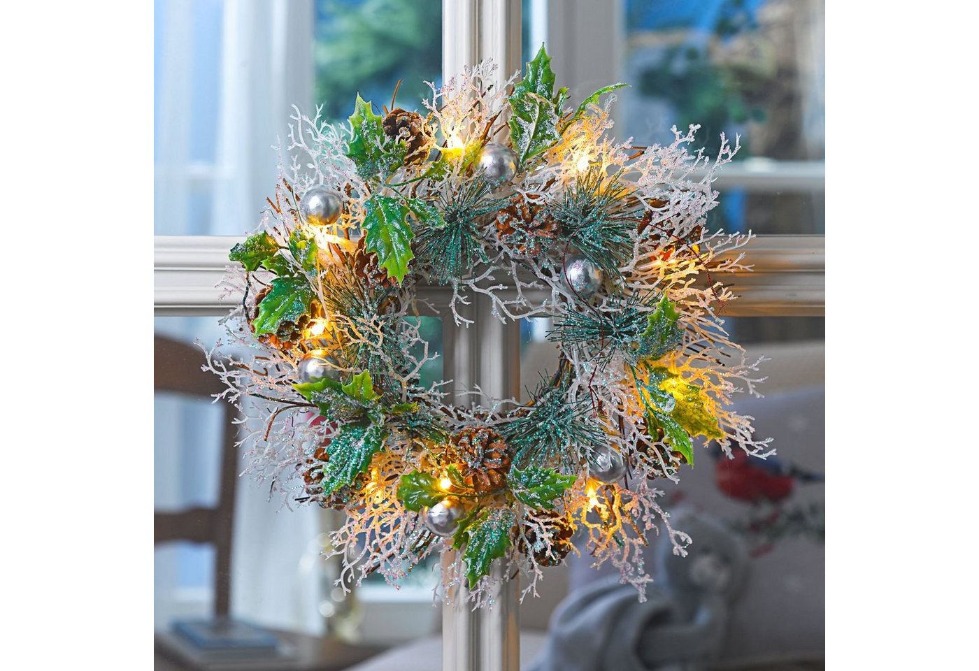 3PAGEN LED Dekolicht LED-Kranz 33cm Lichtkranz Tischkranz Türkranz Adventskranz Leuchtkranz 3PAGEN LED Dekolicht LED-Kranz 33cm Lichtkranz Tischkranz Türkranz Adventskranz Leuchtkranz von 3PAGEN