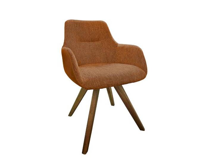 3S Frankenmöbel »Casa« Polstersessel mit Drehfunktion ST-0642 / Berry-Zeppelin 135 / forest green / Gestell: Eiche massiv von 3S-Frankenmöbel