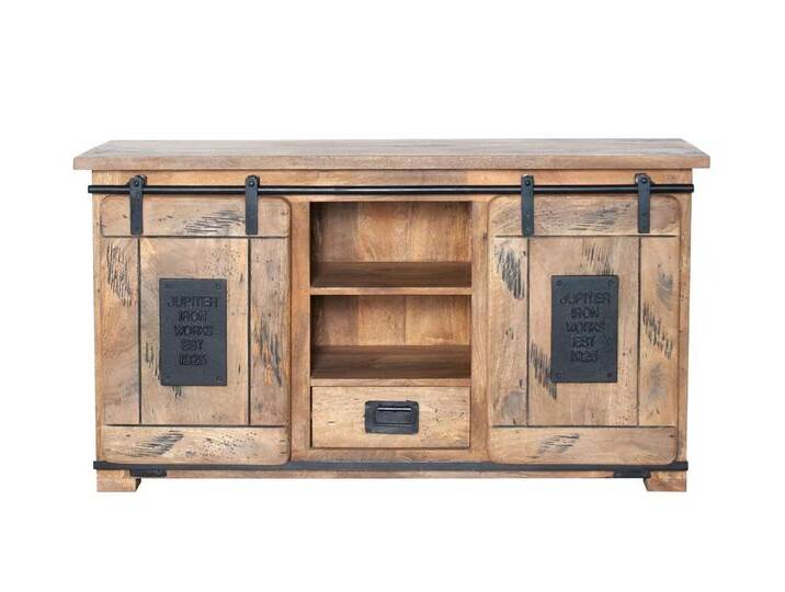 3S Frankenmöbel »Cosma« Massivholz TV Board V WZ-0480 / 128x70x45 cm von 3S-Frankenmöbel