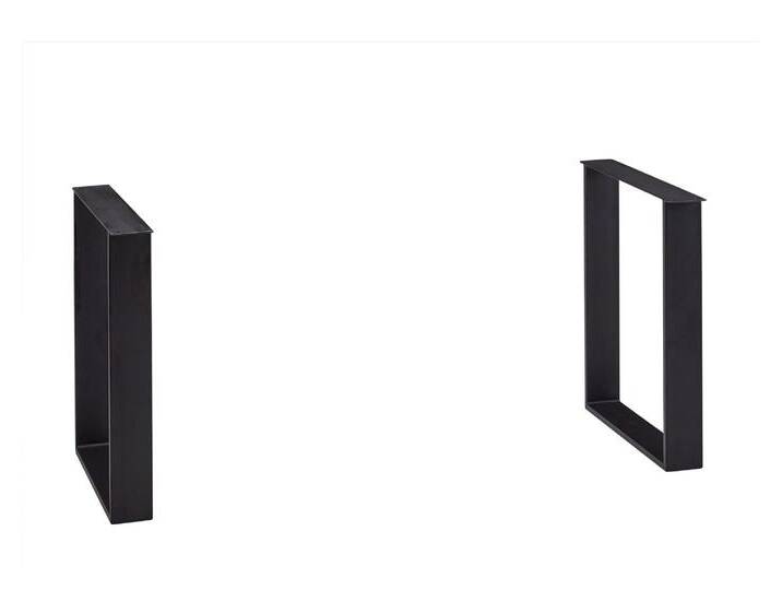 3S Frankenmöbel TI-0600 Tischgestell U-Profil Metall schwarz 2er-Set von 3S-Frankenmöbel