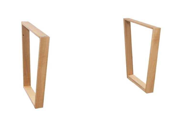 3S Frankenmöbel TI-0600 Tischgestell V-Profil Wildeiche 2er-Set Holz von 3S-Frankenmöbel